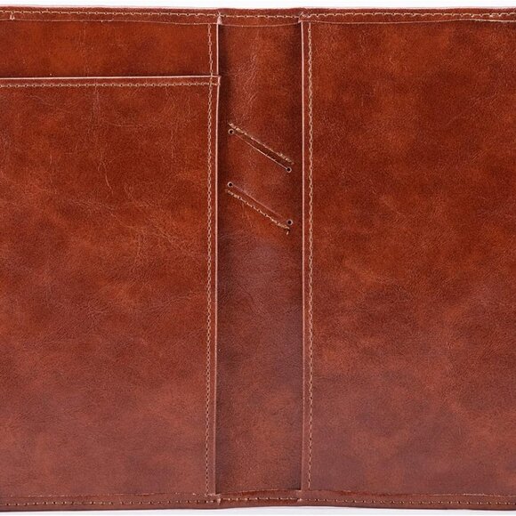 Leather Checkbook Covers Checkbook Holder for Men and Women - Picture 1 of 7